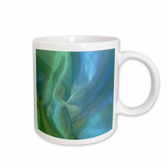 3drose, Blue Green Chiffon, 15oz Mug