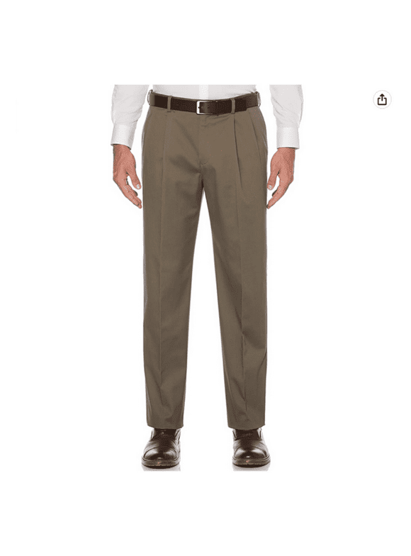 savane men's pleated stretch ultimate performance chino