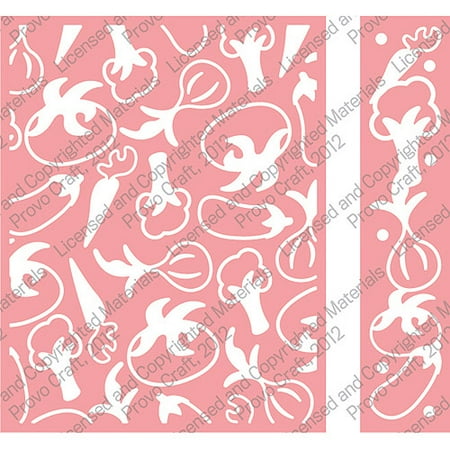 Provo Craft Cuttlebug Embossing Folder Set, Veggie Patch