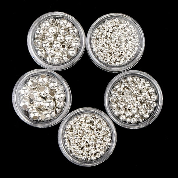 chapadas en pta / oro Paquete de 5 botels de tamaño surtido para joyas de abalorios DIY s Colres BLESIY Cuentas sueltas de joyería