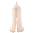 thumbnail image 1 of Elegante Dosel de Cama para Cuna y Cuna - Mosquitera de Encaje y Tul con Pompones, Tienda de campaña de ensueño para niñas Princesa, Rincón de Lectura para niños, decoración de la habitación de los niños, Beige HADAS DECORATION  JM, 1 of 5