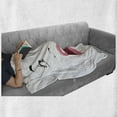 thumbnail image 6 of Lips Soft Flannel Fleece Blanket, Funny Art Style Illustration of Pale Color Eyed Woman with Surprised Facial Expression, Cozy Plush for Indoor and Outdoor Use, 50" x 60", Multicolor, by Ambesonne, 6 of 6