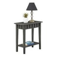 thumbnail image 3 of Convenience Concepts Table d'Appoint Dennis avec Tablette, Fini Bois Gris, 3 of 7