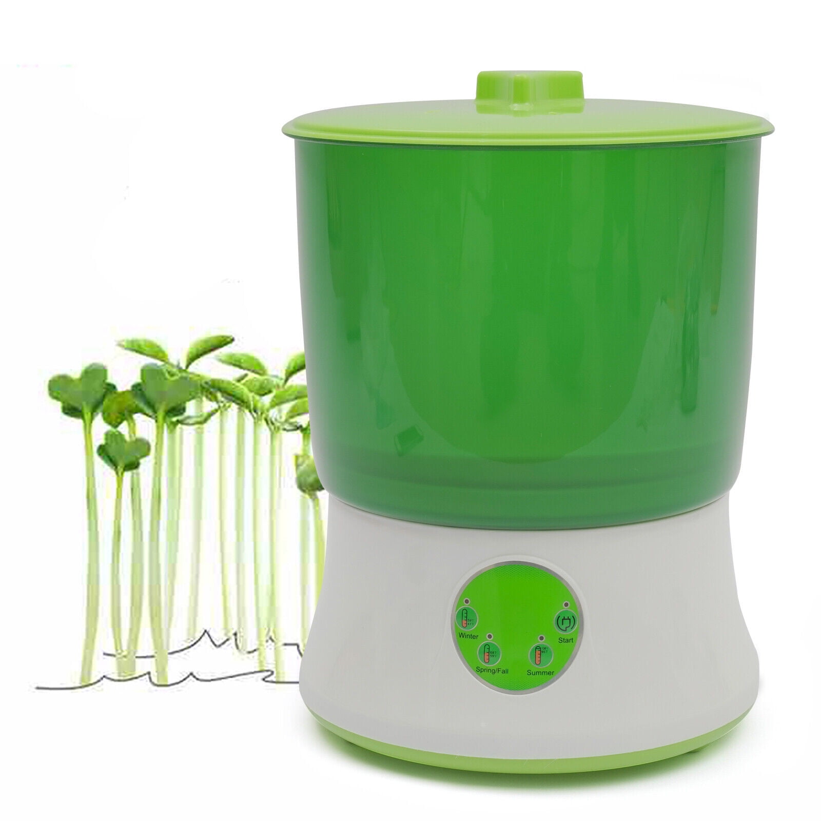 Dual-Layer Bean Sprouts Machine Automatic Household Bean Seed Sprout Maker USA 