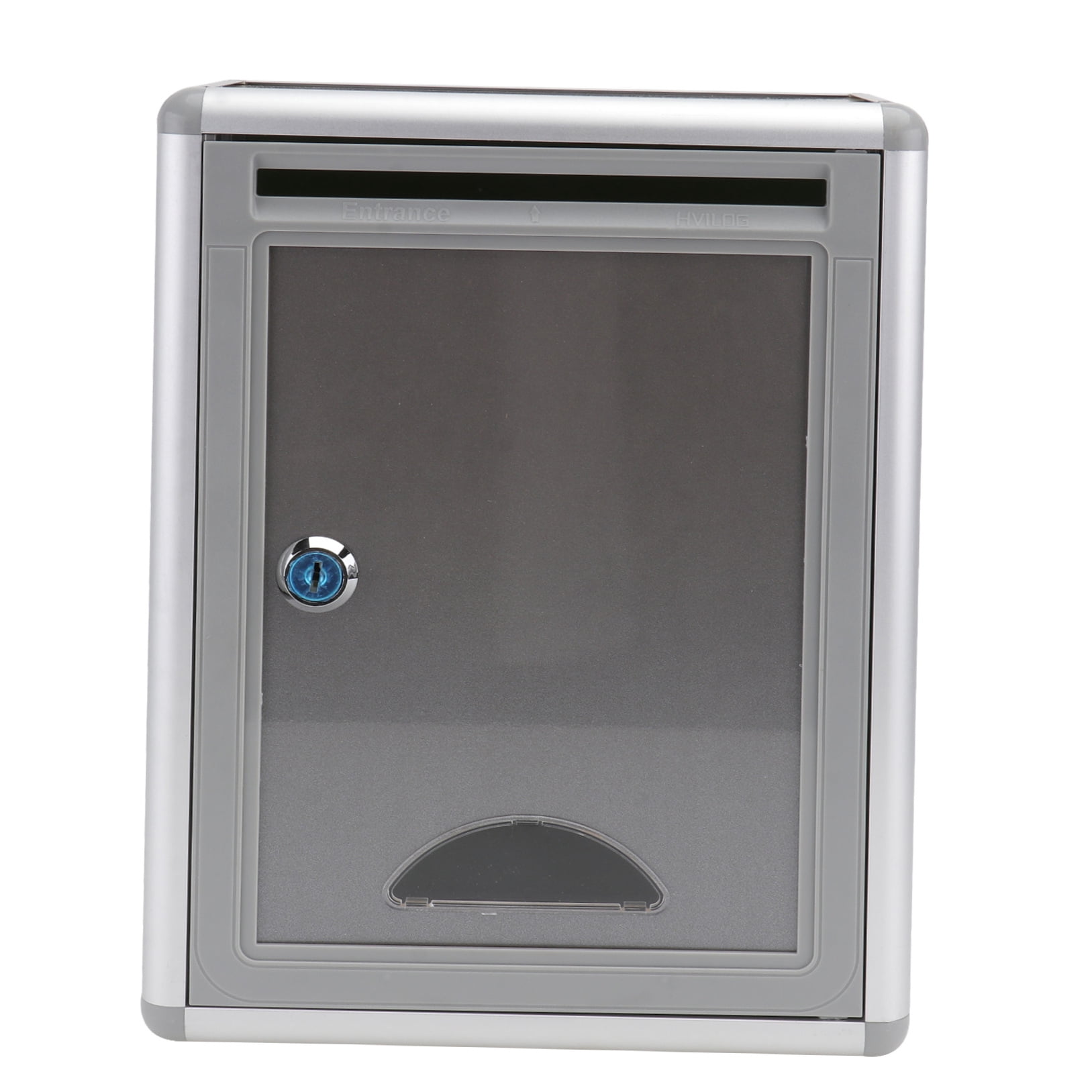 HEALEEP Wall-Mounted Suggestion Box Silver and 1Pc
