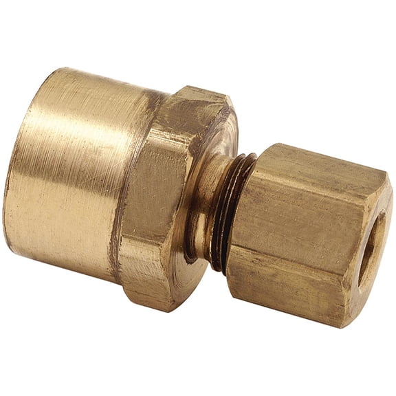 Thrifco Plumbing 4401086 66-C 5/8 Inch x 3/4 Inch Lead-Free Brass Compression FIP Adapter