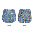 thumbnail image 3 of Balery Cute Flat Fish Pattern Women's Running Shorts with Liner 2 Pockets Elastic Workout Athletic Gym Yoga Shorts-XX-Large, 3 of 7