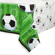 Soccer Plastic Party Tablecloth, 84" x 54"