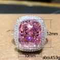 thumbnail image 6 of LINXIQIN Classic Cocktail Bridal For Women For Her Dazzling Shiny AAA Zircon Cubic Zirconia Ring Elegant Gift With Gift Packaging, 6 of 10