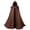 Coffee, variant on Hvyesh Renaissance Hooded Cloak for Women Men, Adult Medieval Cape with Hood,Viking Cloak