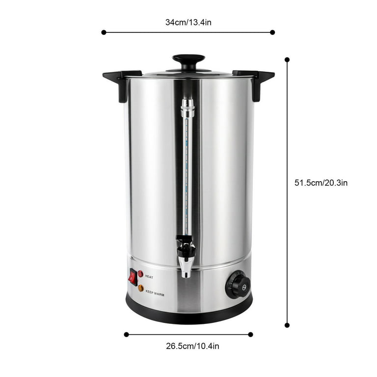 Colorfullrain 15L Stainless Steel Tea Urn Electric Catering Hot
