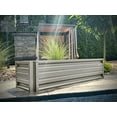 thumbnail image 3 of 2 x 6 Rectangular Metal Planter Box Durable Raised Garden Bed in Galvalume Steel 24 x 72" With 18" Inch High Walls (Ash Grey), 3 of 6
