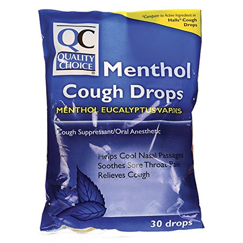 2 Pack Quality Choice Cough Drops Menthol Eucalyptus 30 Count Each