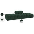 thumbnail image 3 of Meridian Furniture Ames 102" Green Boucle Fabric Upholstered 3pc. Modular Sofa, 3 of 3