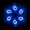 Blue, variant on Ohmyroo LED Bike Wheel Spoke Lights 6 Pack 5.12x1.38 Inch Red Blue Green Multi-Color for Night Cycling Safety Visibility