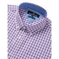 thumbnail image 2 of sogami Men's Plaid Shirt Casual Long Sleeve Button Down Gingham Shirt Regular Fit, 2 of 7