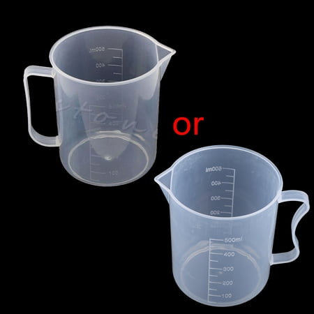 

Plastic Measuring Cup 16.9oz Food-Grade Reusable Measuring Cup Resin Epoxy Pouring Cups for Fluids Oil Vinegar Flour