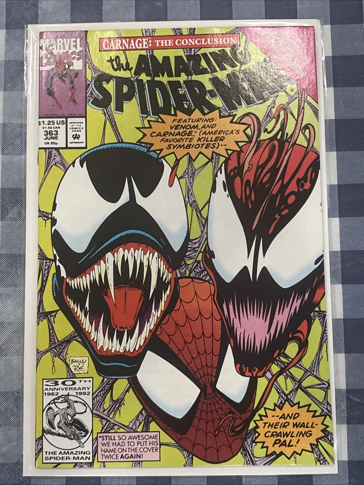 The Amazing Spider-Man #363 (Marvel Comics June 1992),Carnage,Vintage