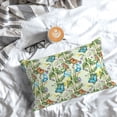 thumbnail image 5 of Rateoe Meadow Plants And Butterflies Pattern Decorative Pillow Case,Throw Pillow Covers,Plush Pillow Cover,Soft Pillow Case,Velvet Pillow Case-14"x20", 5 of 6