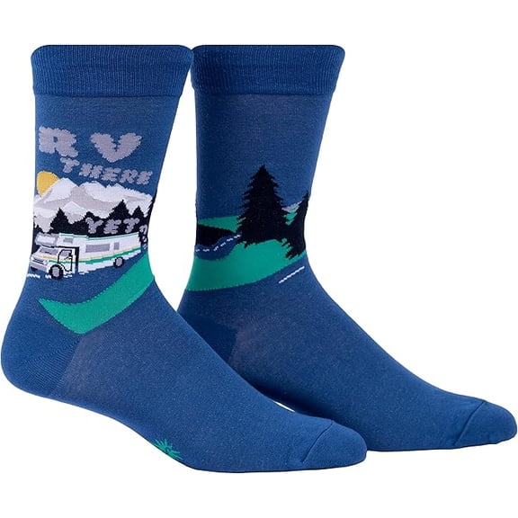 RV There Yet Men's Crew Socks