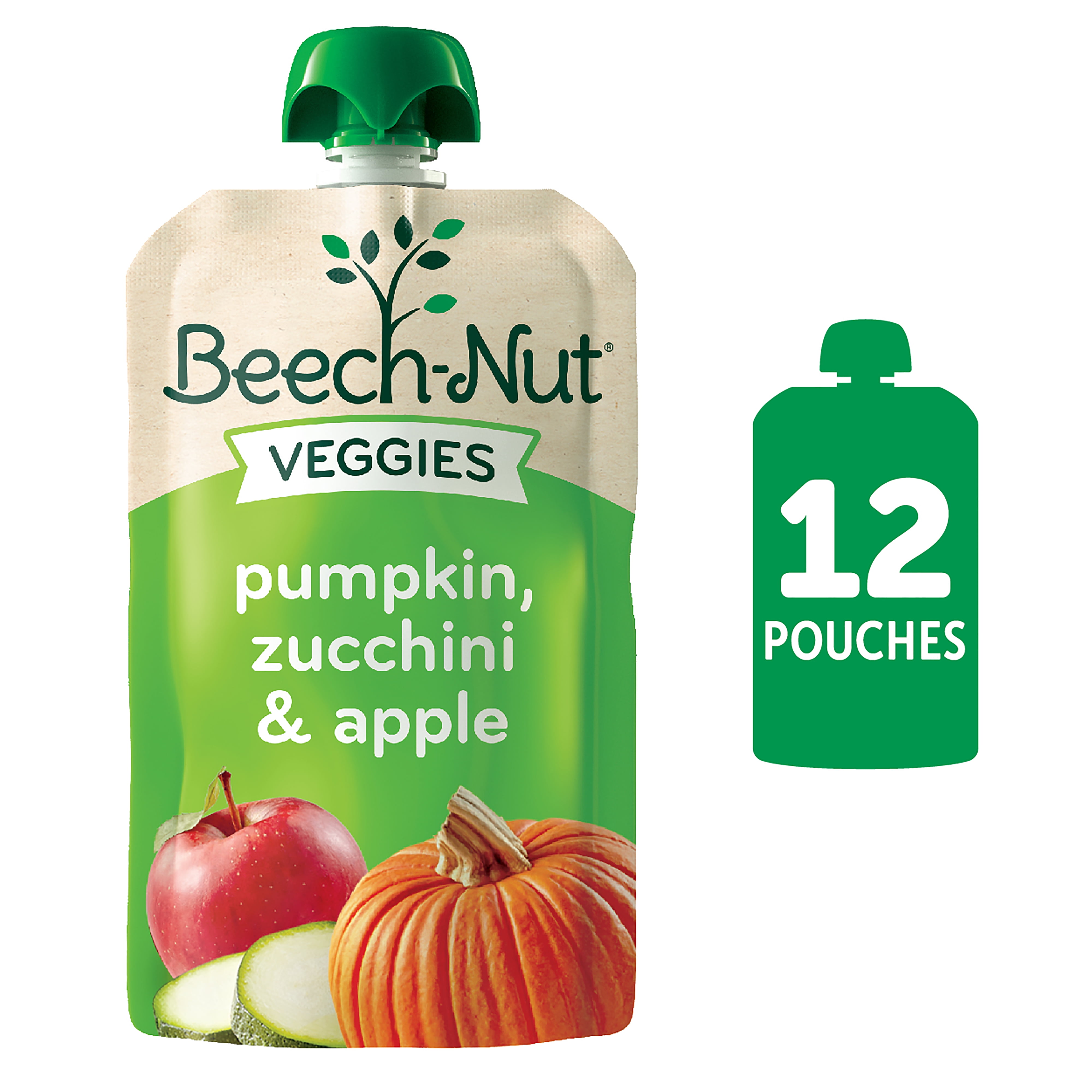 (12 Pack) Beech-Nut Veggies Stage 2, Pumpkin Zucchini ...