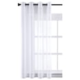 thumbnail image 2 of Cortina Traslúcida Ideal para Cualquier Espacio del Hogar Filtro de Luz Solar, Incluye 1 Panel, Medidas: 145 cm x 215 cm, con Aros Metálicos Mod. Blanco, 2 of 5
