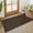 Brown/Dark Brown-2' x 4' (Runner), variant on Black 2x4 Entry Runner Rug Small Washable Runners For Entryway Non Slip Door Mat Indoor Entrance Front Porch Carpet Foyer Kitchen Bedroom Bathroom Black/dark Grey