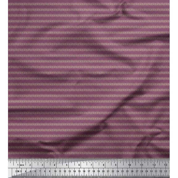 Soimoi Rayon Fabric Block Shirting Printed Fabric 1 Yard 56 Inch Wide