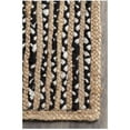 thumbnail image 4 of Indian Handmade Braided Black & White Cotton with Natural Jute Area Rugs , Floor Decor Carpet Size 2 x 8 Feet ( 60 cm x 240 cm ), 4 of 5