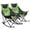 Green, variant on SUNNYFEEL Rocking Camping Chair, Luxury Padded Recliner, Oversized Folding Lawn Chair with Pocket, Heavy Duty for Outdoor/Picnic/Lounge/Patio, Portable Camp Rocker Chairs with Carry Bag