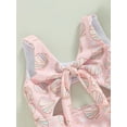 thumbnail image 5 of Bagilaanoe Toddler Baby Girls One-piece Swimwear Sleeveless Floral/Shell Print Hollow Bathing Suit 6M 9M 12M1 8M 24M 3T Kids Summer Beachwear, 5 of 8