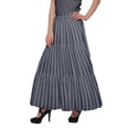 thumbnail image 4 of Moomaya Printed Long Skirt For Women Wrap Style Plus Size 3 Tier Maxi Skirt, 4 of 6