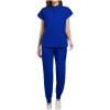 thumbnail image 5 of Nmnitkp Scrubs Set for Women Nurse Uniform Jogger Suit Stretch Top & Pants with Multi Pocket for Nurse Esthetician Workwear Blue,S, 5 of 5