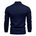 thumbnail image 5 of GA WEIHUA Fall Clearance Deals! Turtleneck Sweaters for Men Slim Fit Long Sleeve Sweater Solid Color Stretch Soft Pullover Tops Shirts(Navy,XL), 5 of 5
