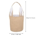 thumbnail image 3 of Easter Basket, Jute Tote Bag, Round Bottom Basket, Portable Easter Bag, Cloth Storage Basket, Farmhouse Easter Decor, Spring Party Favor Baskets for Gift Giving, 3 of 4