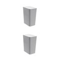 thumbnail image 3 of Youkk 1/2/3 Kitchen Trash Can With Lid - Large Capacity Modern Rectangular Trash Bathroom Toilet Nordic Grey S 2PCS, 3 of 6