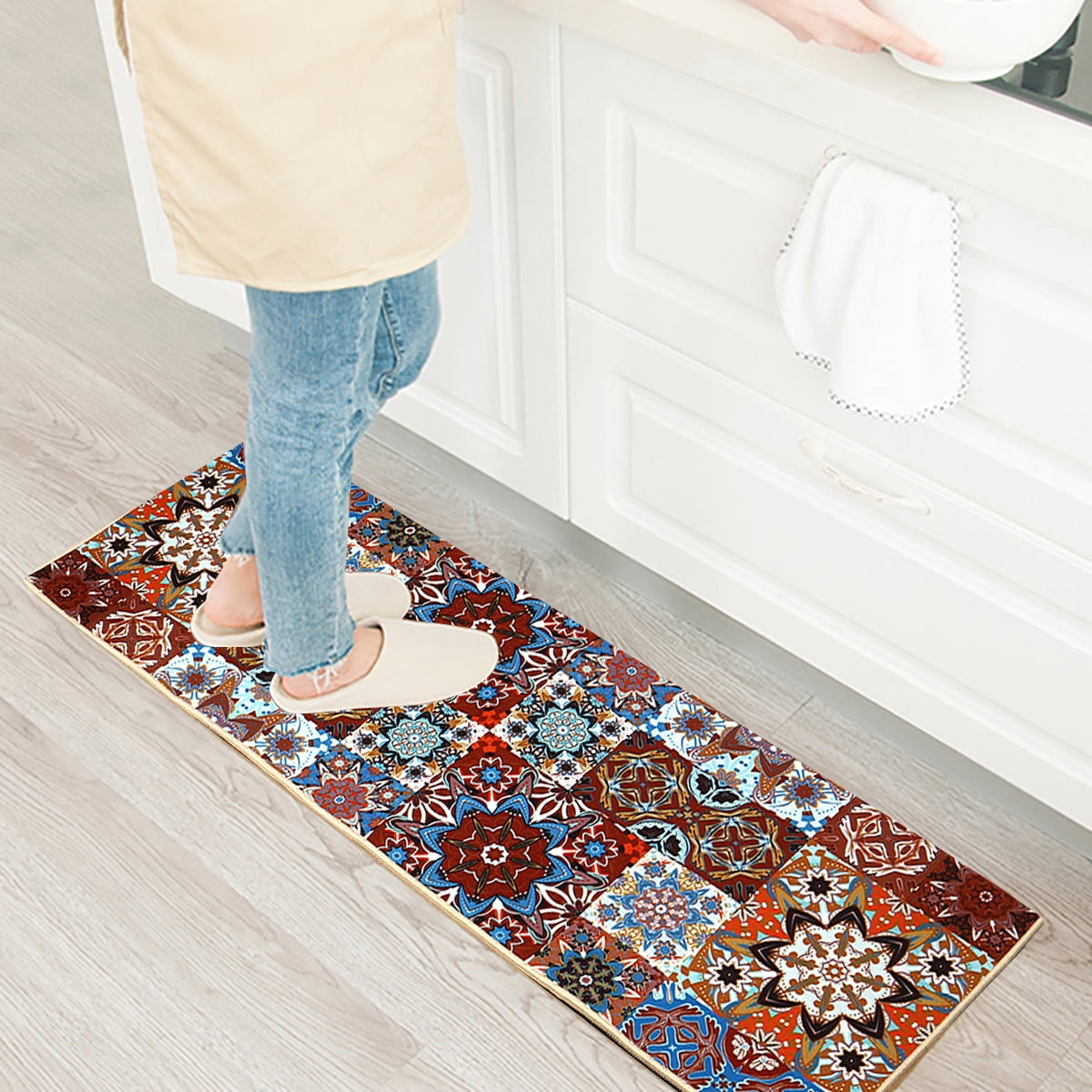 Non-slip Kitchen Floor Mats Doormat Bathroom Carpet Runner Area Rug Home Decor