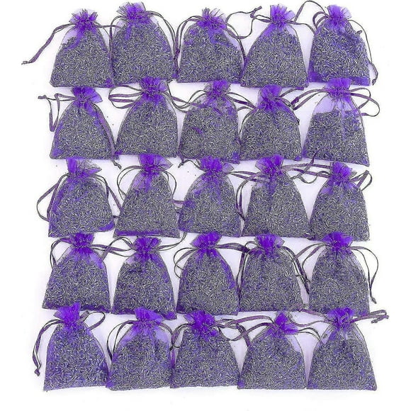 Bag Of 25 Sachets Dried Lavender Flower Lavender Sachets