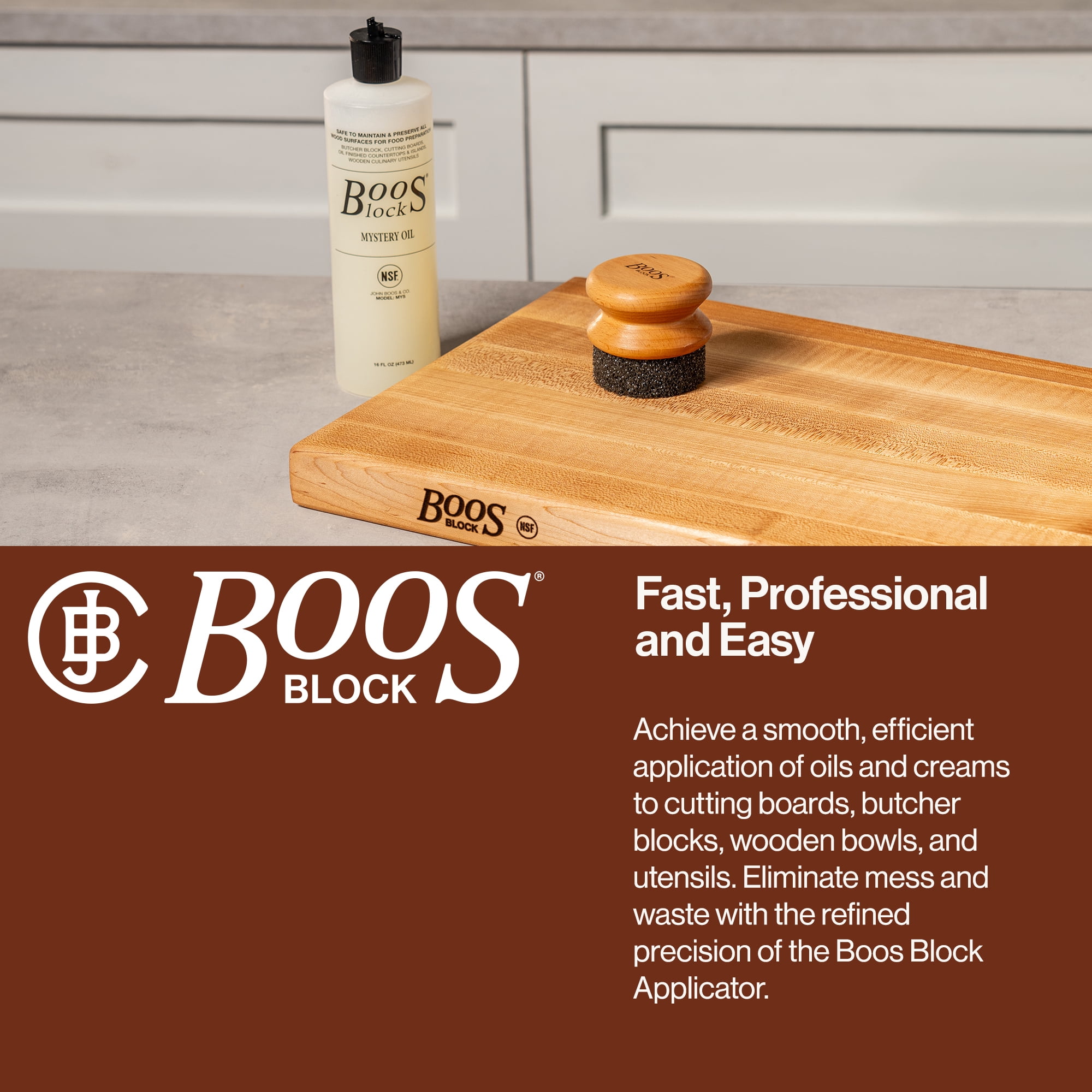 John Boos Mystery Oil – Natural Wood Conditioner For Butcher Blocks & Cutting Boards, 128 Oz
