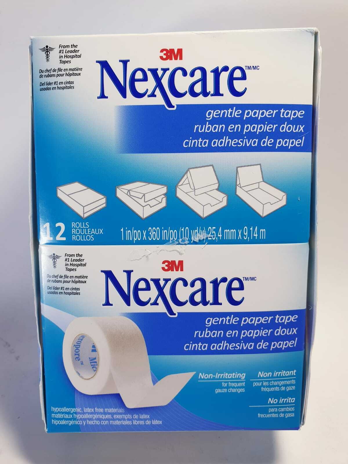 Nexcare Micropore 3M Gentle Paper Tape 12 ROLLS