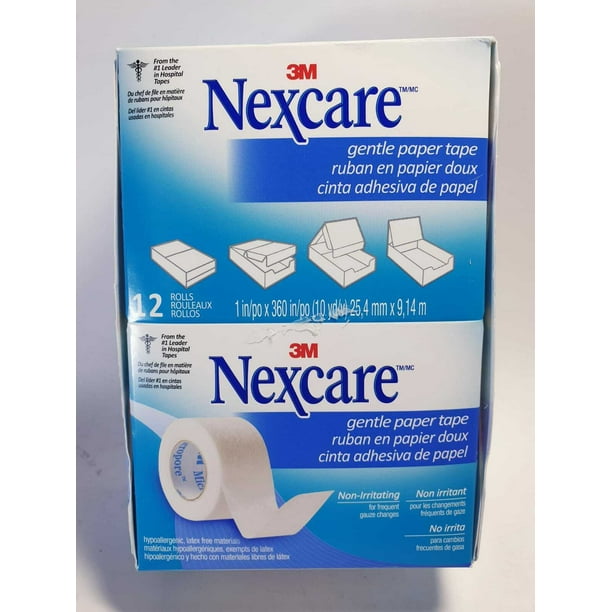 Nexcare Micropore 3M Gentle Paper Tape 12 ROLLS