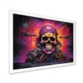 thumbnail image 2 of Designart "Flag of the Pirate Skeleton" People Framed Wall Art Decor - Modern Pink Pirate Hallway Framed Wall Art Decor, 2 of 6
