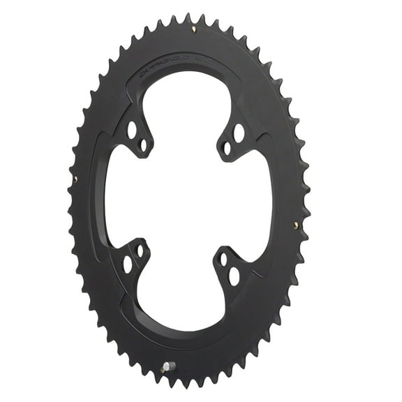 Campagnolo Chorus Chainring and Bolt Set 52t 123 BCD 4-Bolt 12-Spd Aluminum Blk