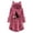 a-Watermelon Red72127, variant on Women's Coat Autumn Winter Cut Hooded Coat With Cat Graphic Print Long Sleeve Loose Fit Playful Cozy Style Coat For Casual Daily Streetwear Activities Trendy Outerwear