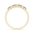 thumbnail image 2 of ANGARA Natural Half Eternity 7 Stone Tanzanite and Diamond Wedding Ring in 14K Yellow Gold for Women (Size-2.5mm) | December Birthstone, Anniversary, Jewelry Gift for Women | Natural Tanzanite Ring, 2 of 11