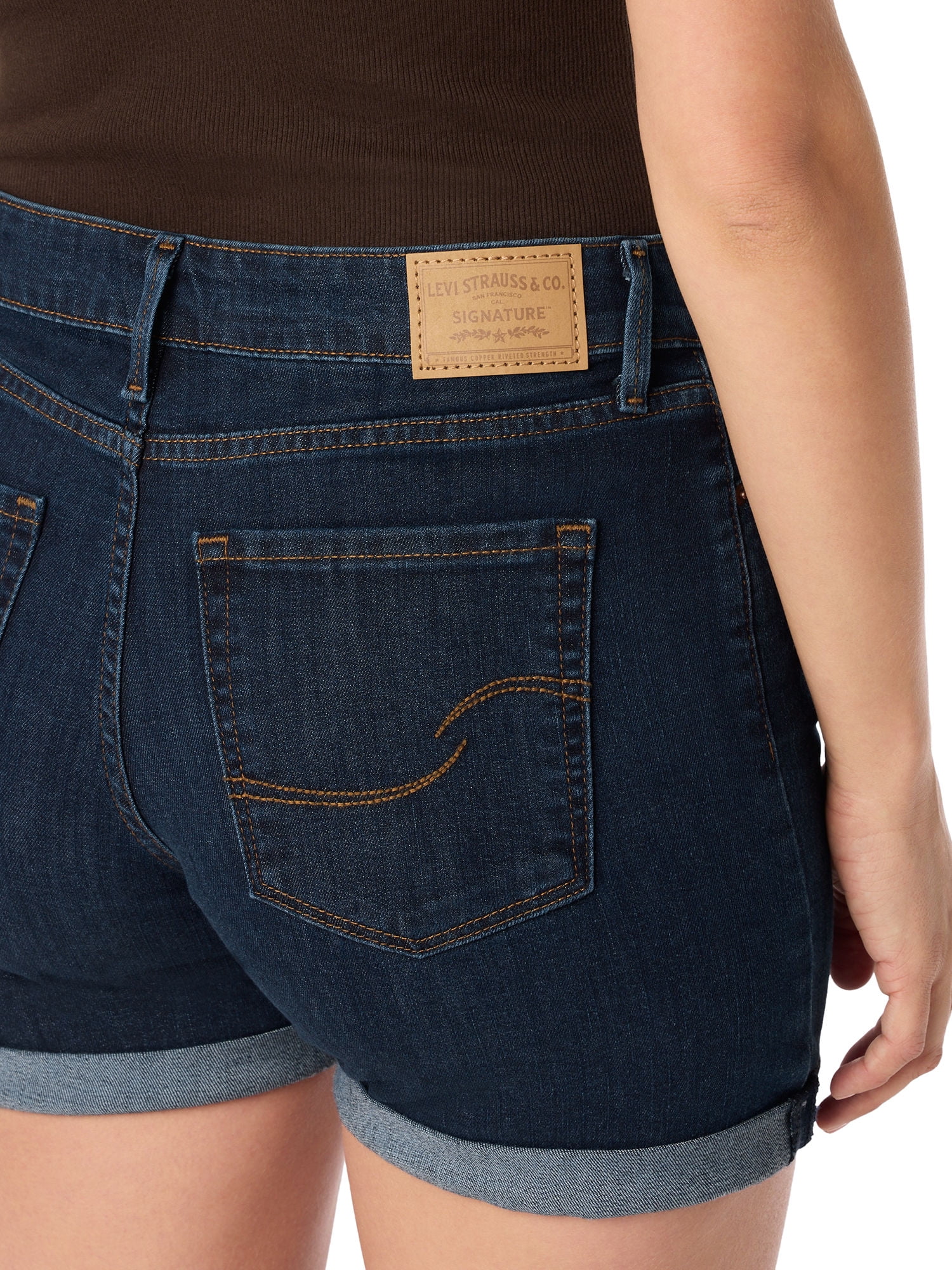 Levi Strauss Signature Women's and Women's Plus Mid Rise 5" Shorts, Sizes 2-18