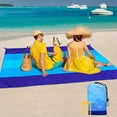 thumbnail image 6 of Beach Blanket 79" X 83" Lightweight Waterproof Sandproof Beach Mat Quick Drying Picnic Mat, 6 of 8