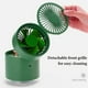 thumbnail image 3 of Mini ventilador humidificador portátil 2 en 1 con carga USB, silencioso, ajustable, con pulverizador, color verde, 3 of 5