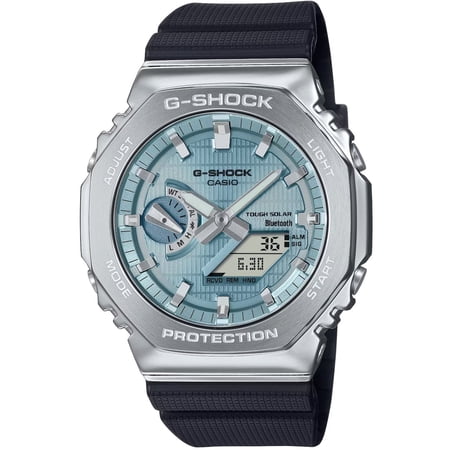 Casio Men's G-Shock G-Steel 2100 Series Blue Dial Watch - GBM2100A-1A2