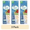 (3 pack) Great Value Clear Reclosable Double Zipper Quart Bags, Made with Bio-Based Materials, 25 Count